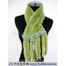 杭州天利裘皮加工厂 -獭兔编织围巾
